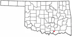 Location of Silo, Oklahoma