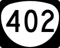 Oregon Route 402 marker