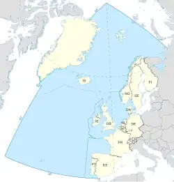 Map of the OSPAR area