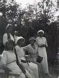 OTMA sisters with their mother, the empress Alexandra, 1914.