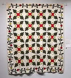 Oak Leaf and Reel Quilt Top (c. 1870)