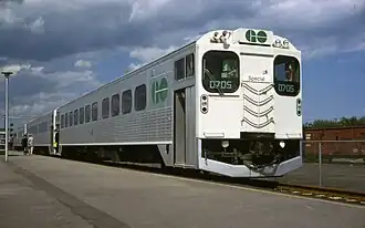 A Hawker Siddeley RTC-85SP/D cab car of GO Transit in Canada, 1968