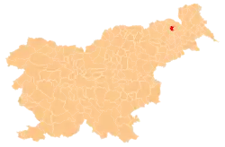 Location of the Municipality of Benedikt in Slovenia
