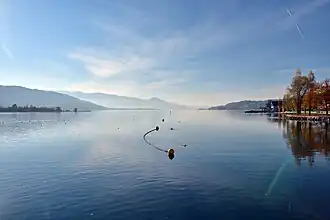 The lake area at Schmerikon