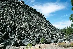 An obsidian dome