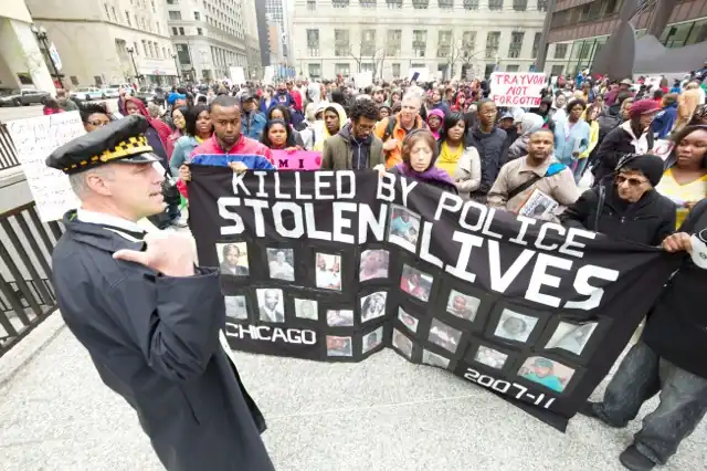 An Occupy Chicago protest in 2012