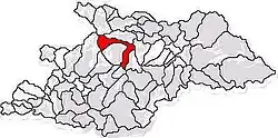 Location in Maramureș County