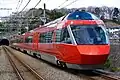 Odakyu 70000 series GSE Romancecar at Haruhino Station