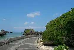 Curved road and view