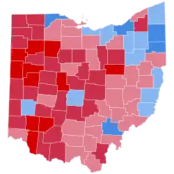 A map of Ohio