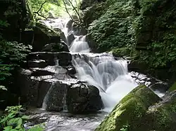 Waterfall in mountains