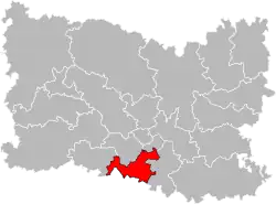 Situation of the canton of Chantilly in the department of Oise