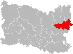 Situation of the canton of Compiègne-1 in the department of Oise