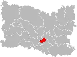 Situation of the canton of Creil in the department of Oise