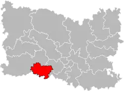 Situation of the canton of Méru in the department of Oise