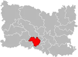 Situation of the canton of Montataire in the department of Oise