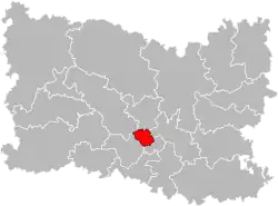 Situation of the canton of Nogent-sur-Oise in the department of Oise