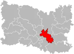 Situation of the canton of Pont-Sainte-Maxence in the department of Oise