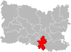 Situation of the canton of Senlis in the department of Oise