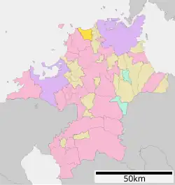 Location of Okagaki