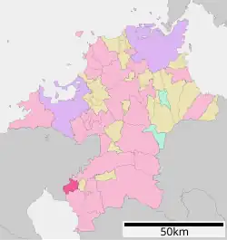 Location of Ōkawa