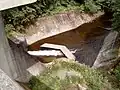 Stilling basin dam, deflector (Prallkörper)