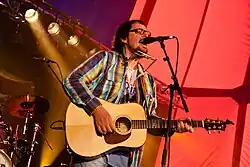 Ola Magnell during Trästockfestivalen in Skellefteå, Sweden in July 2011