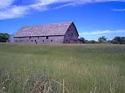 An old barn on Provincial Road 349 just south of the city of Brandon, Manitoba.