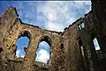 View from inside Old Wardour Castle.
