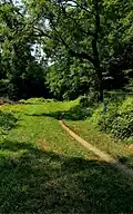 Segment of the Old Croton Trail between Briarcliff Manor and Archville, one of the trail's wooded sections