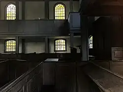 Interior of Old Trinity Church in Brooklyn, CT (October 2025)