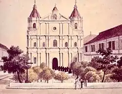 Old baroque Santo Domingo church