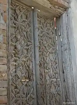Door of an old Hindu temple (mandir)