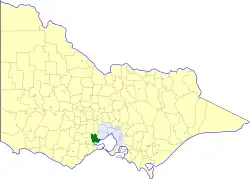 Location in Victoria