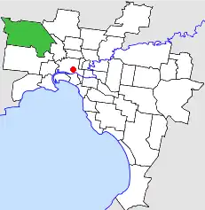 Location in Melbourne