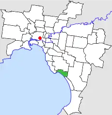 Location in Melbourne