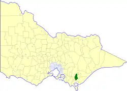 Location in Victoria