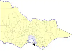 Location in Victoria
