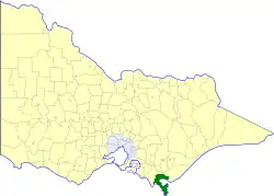 Location in Victoria