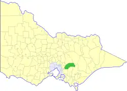 Location in Victoria
