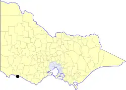 Location in Victoria