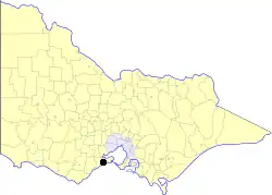 Location in Victoria