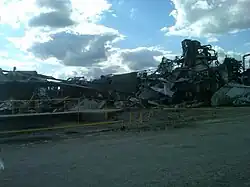 Complex Chemical Plant suffering complete destruction at EF3 intensity