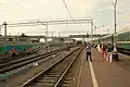 Omsk railway station platform