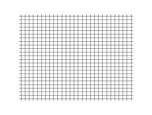 A longitudinal plane wave, the horizontally distorted region moving across the grid.