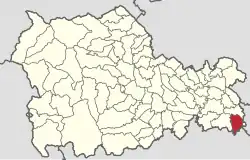 Location in Neamț County