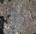 Aerial photograph of central Ōno