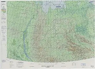 The lower course of the Lena River in Siberia.