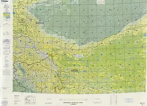 From the Operational Navigation Chart; map including Shule (labeled as SHULE (SU-LE) (walled)) (DMA, 1980)[c]