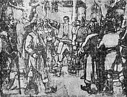 Illustration of the Orašac Assembly in Pravda (1934).